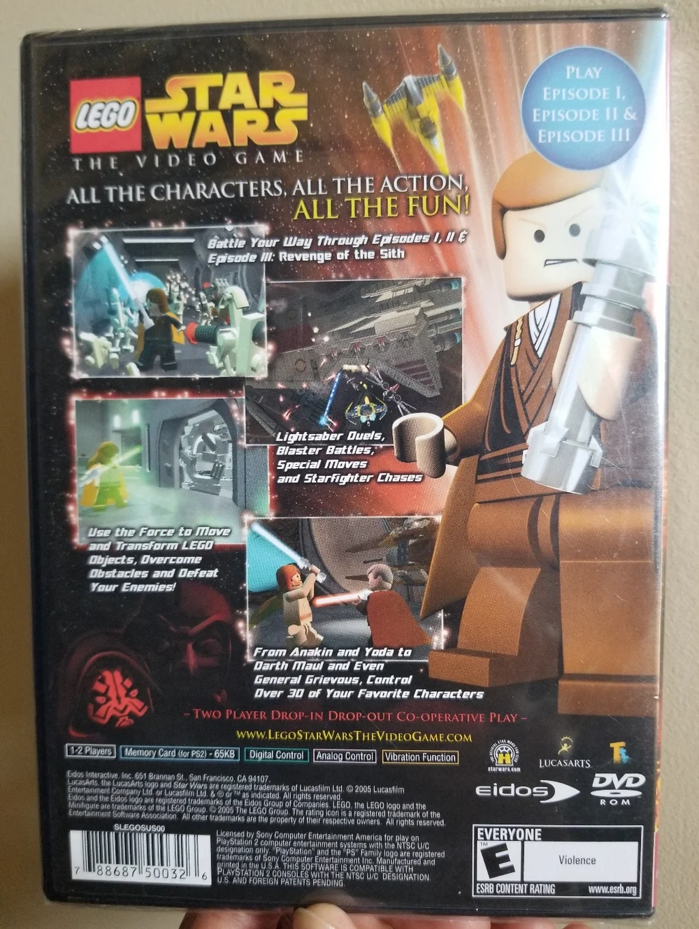 Sony Greatest Hits PlayStation 2 LEGO Star Wars The Video Game - New/Sealed
